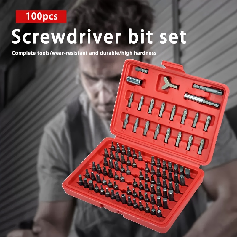6-teiliges Sechskant-Schraubendreher-Bit-Set – 100 Mm, Magnetisch, S2 Stahl, 1/4 Zoll Schaft
