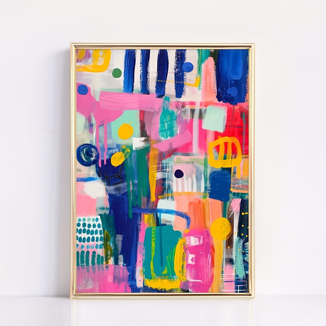 

Vibrant Abstract Canvas Art Print - Bright, Wall Decor For Modern