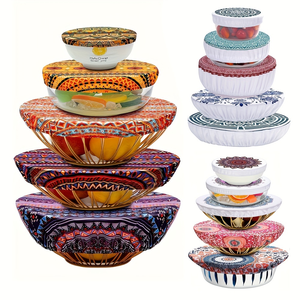 

5pcs Reusable Bowl - , 5 , , Polyester/polyurethane , Round , For & , For And Dining Use, No Required