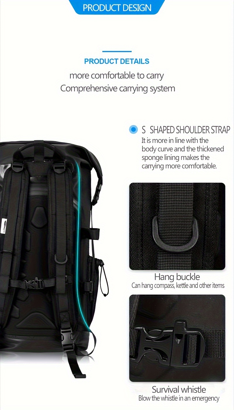 Waterproof Dry Bag Kayaking Portable Sports Backpack Boating - Temu