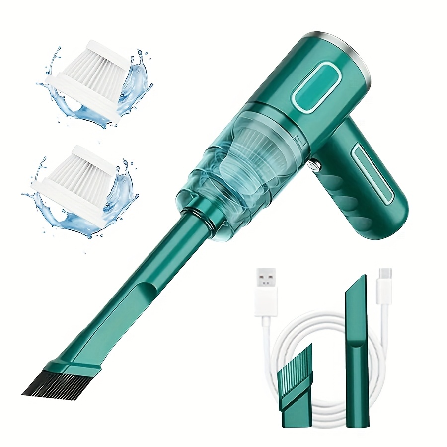 TEMU 2026 Upgraded Wireless Handheld Car Vacuum Cleaner, Car Vacuum Cleaner, Wireless Keyboard Cleaner With Super Strong Suction Of 120w, Powerful