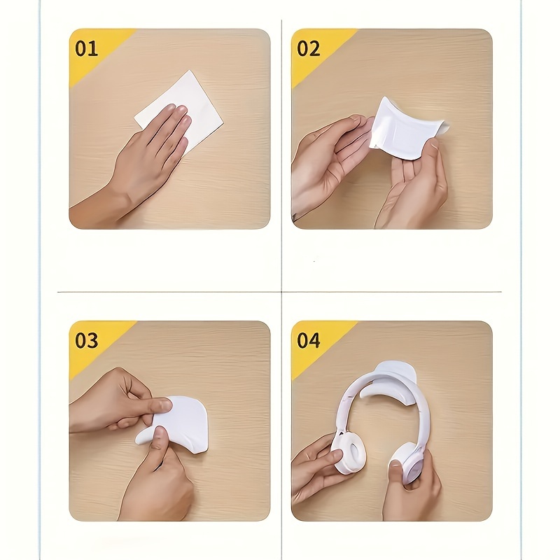 1/3pcs Home Installation Headphone Hook - Adhesive Game Headphone Hook Desktop Stand, Suitable for Most Headphones and Controllers Bag Wall Hanging Wall-Free Drill Clothes Hat Rack Hook Wall Entrance After Hanging Scarf Tie Hanging Rack Auxiliary Hook, Practical Hook, Utility Hooks