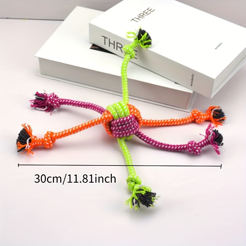 Knot-Woven Ball Dog Toy for Outdoor Training, Interactive Indoor Self-Entertainment, and Boredom Relief, Random Color