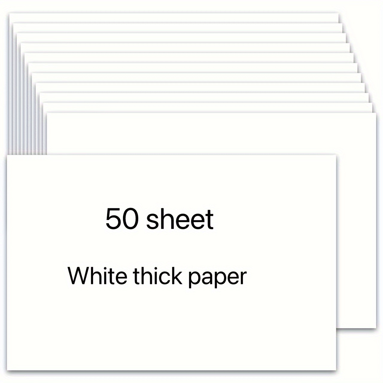 

50pcs 4x6 Inch White Cardstock Paper, 400gsm - Ideal For Printing, Postcards, Wedding Invitations & Thank You Cards, Heavyweight & Blank Index Cards