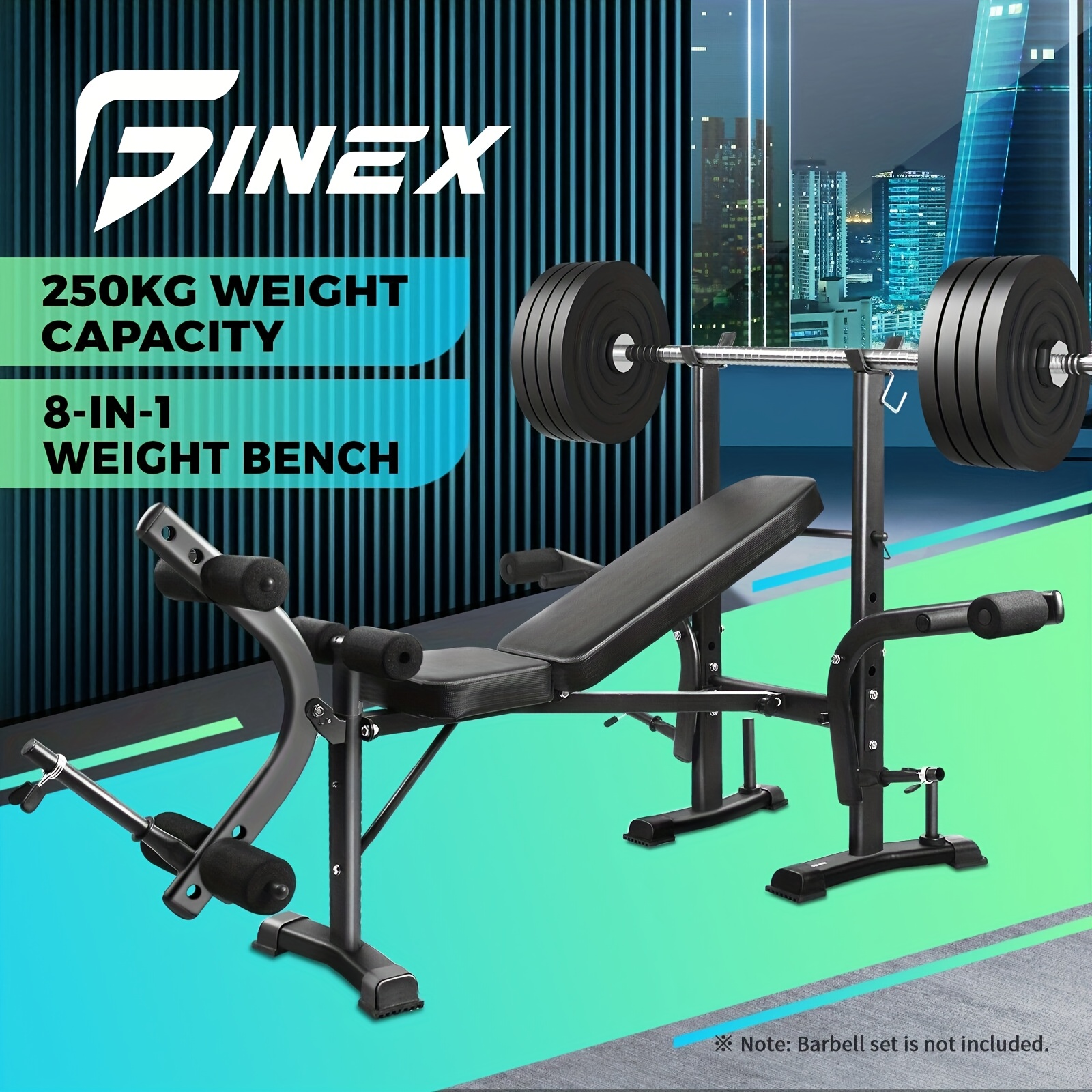 TEMU Weight Bench Press Adjustable Fid Bench Press Flat Incline Bench