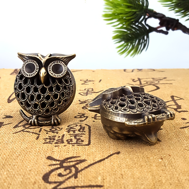 

1pc Metal Owl Incense , , For Christmas, Halloween, Easter, , 's Day, For Display And