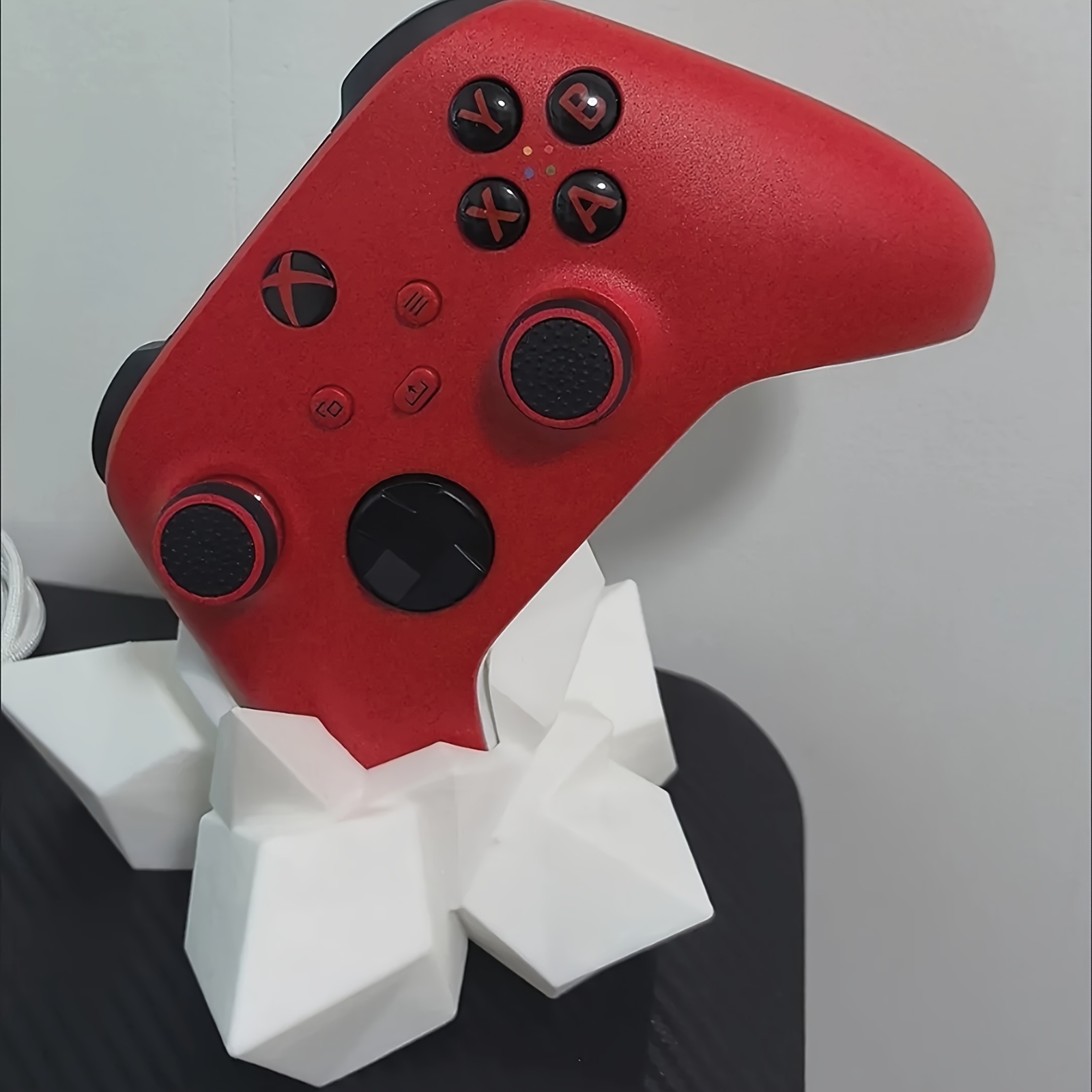 TEMU 3d Printed Crystal-shaped Game Controller Stand, Compatible With , Ps4, And Ps5.