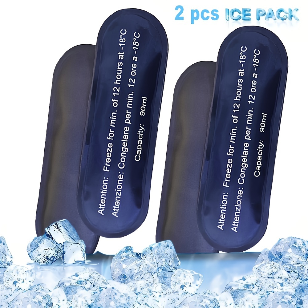 

1/2/4pcs Insulin Refrigerated Biogel Ice Packs, 90ml Nylon Thermal Cooling Ice Bars, Household Cold Compress Ice Packs For Freshness And Cold Preservation, Suitable For Insulin Storage Box