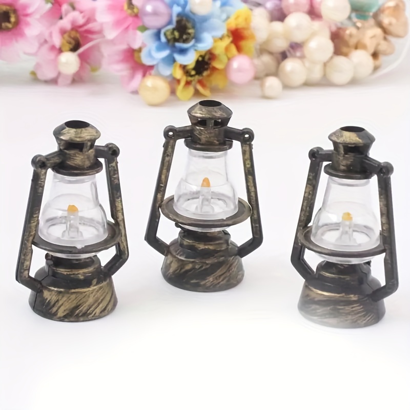 

8pcs Miniature Lanterns - , Plastic, Freestanding, No Battery Required, For Gardening Succulents Plants Potted Plants Decor, For Halloween & Christmas Gifts