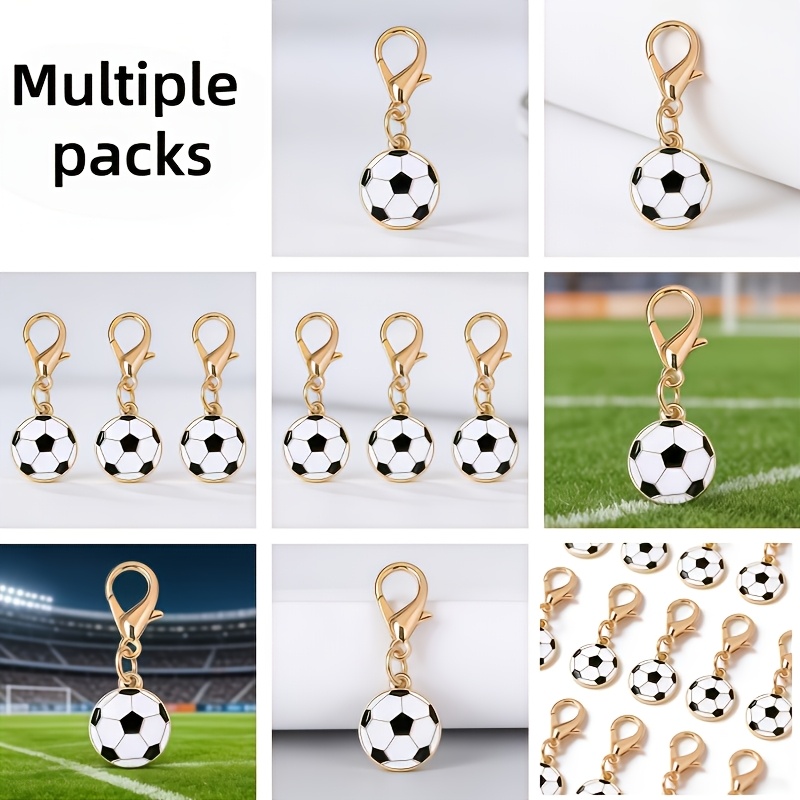 Soccer Keychains with Lobster Clasp, Perfect for Gifts