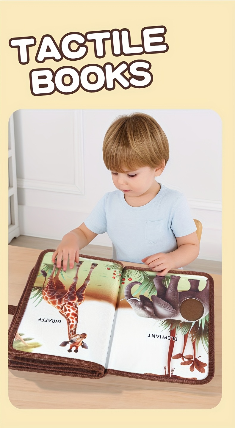 Early Development & Activity Toys For Babies, Tactile Perception, Early Education Cloth Book, Newborn Baby Gift Set, Halloween Gifts, Christmas Gifts, Soft Touch Picture Book, Baby Toys