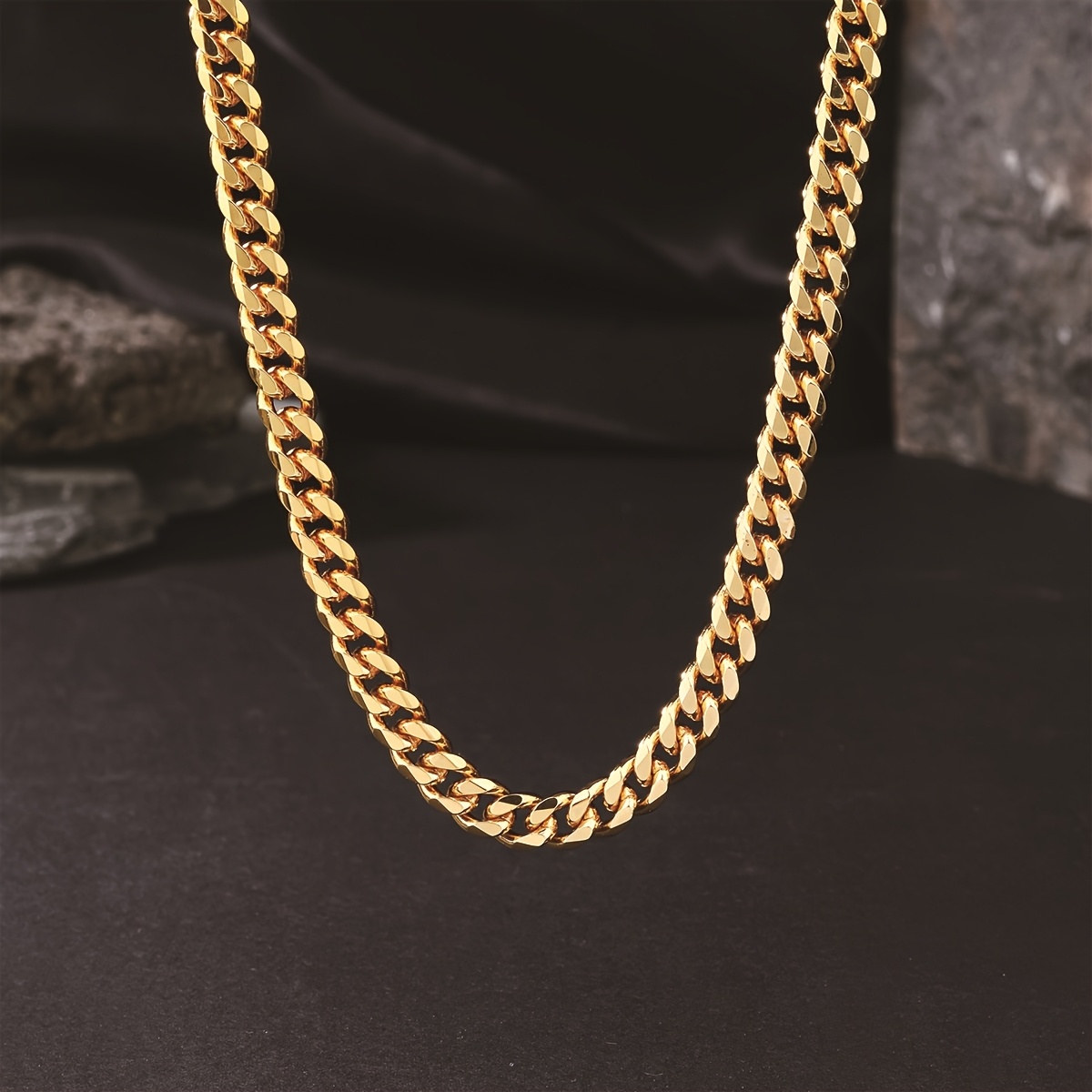 Image of Copper-plated Neutral Jewelry Hip-hop Layered Heavy 's Fashion Necklace