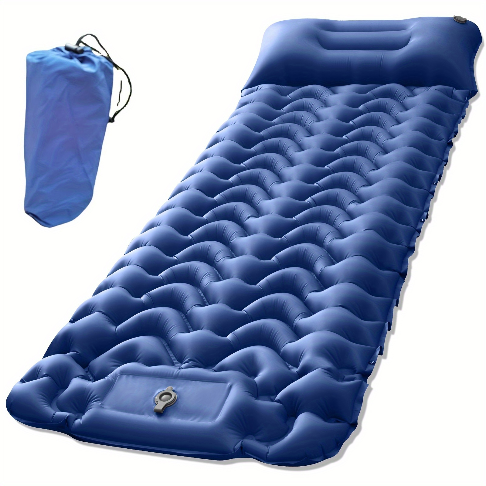 

Portable Inflatable Sleeping Mattress For Campers - Foot Step Design, Includes Storage Bag