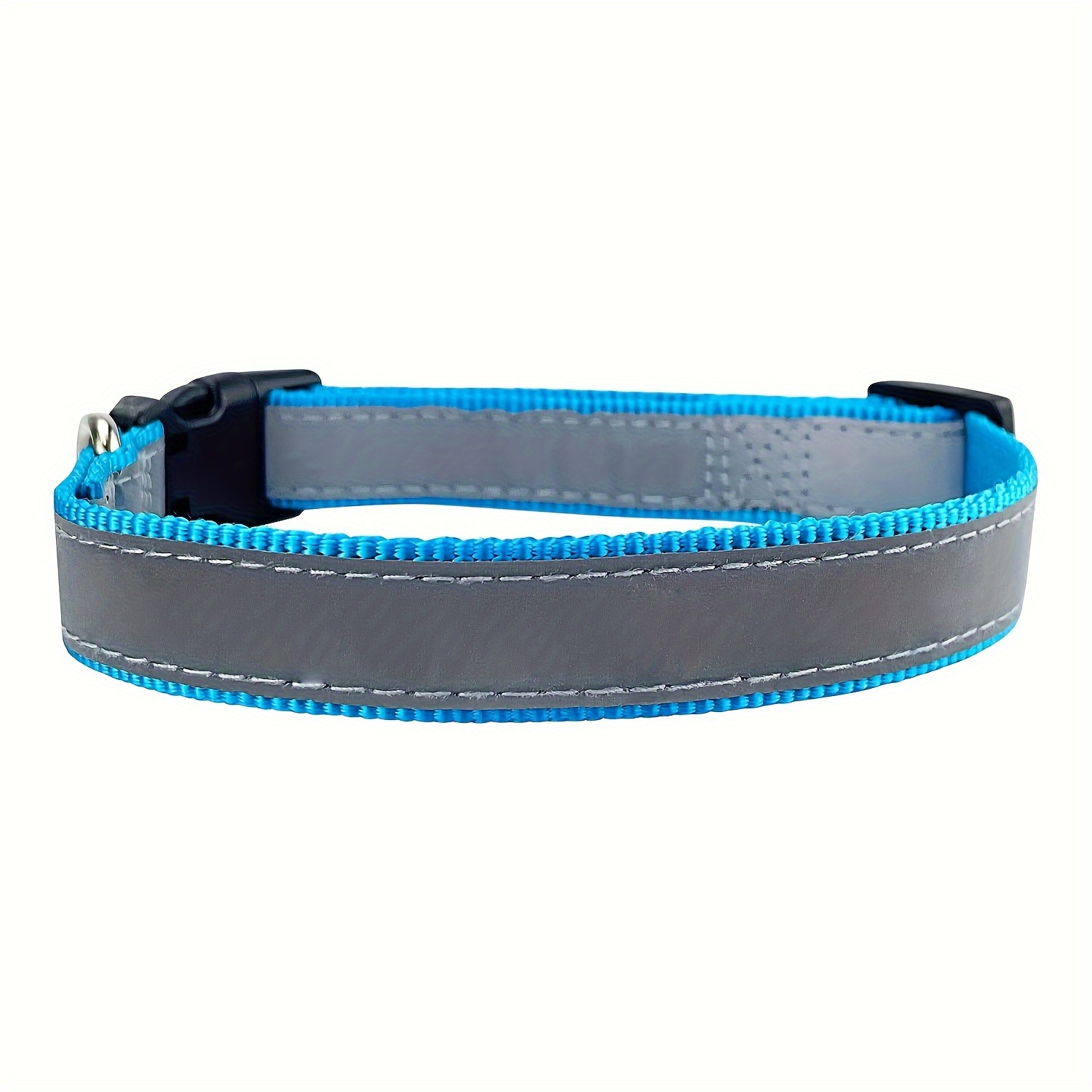 TEMU Custom Reflective Dog Collar With Name And Phone Number Embroidery - Comfortable And Breathable