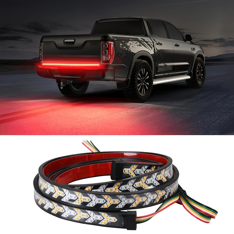 

59/71 Inch High-intensity Dual Color Red And Yellow Led Light Strip&fishbone Light - Hassle Free Non Drilled Mounting Base, Easy Installation - Perfect For Maximum Visibility