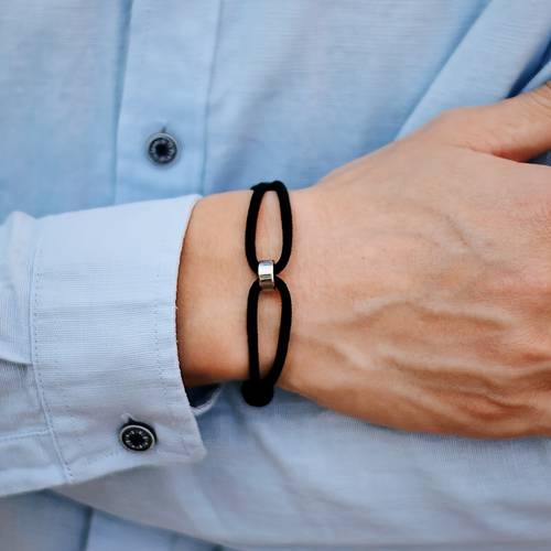stylish handmade rope bracelet men sliding adjustable weaven cord wrap chain braslet leisure daily homme joias pulseira