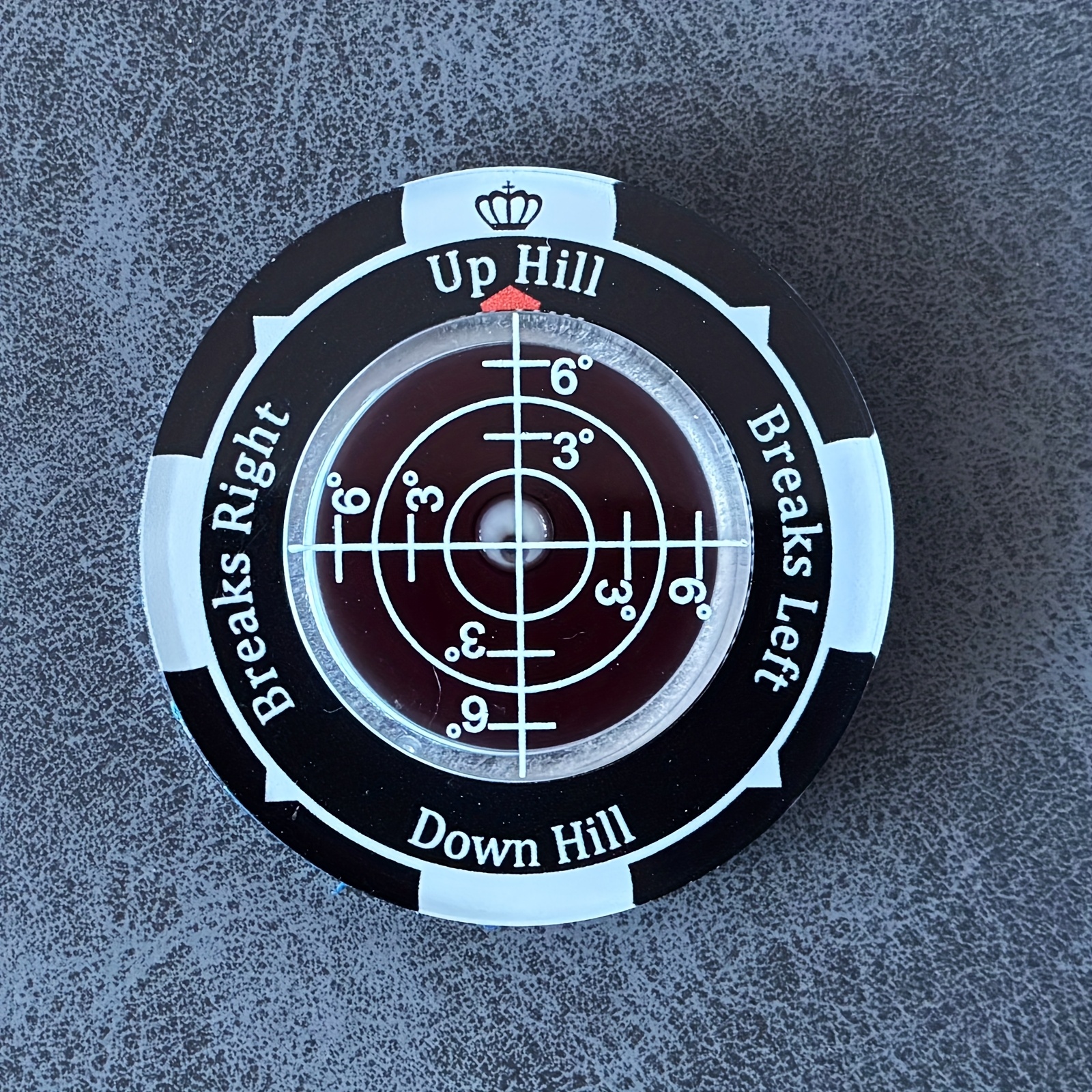 TEMU Golf Level Ball Position Marker, Acrylic Material Reader