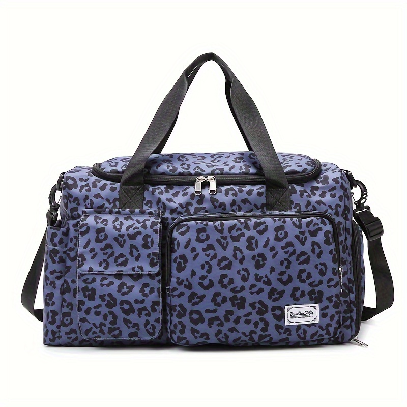 【THEAIRTOWN】leo travel gym bag★ Amazon.com | xigua Leopard Black Gym Bag Waterproof