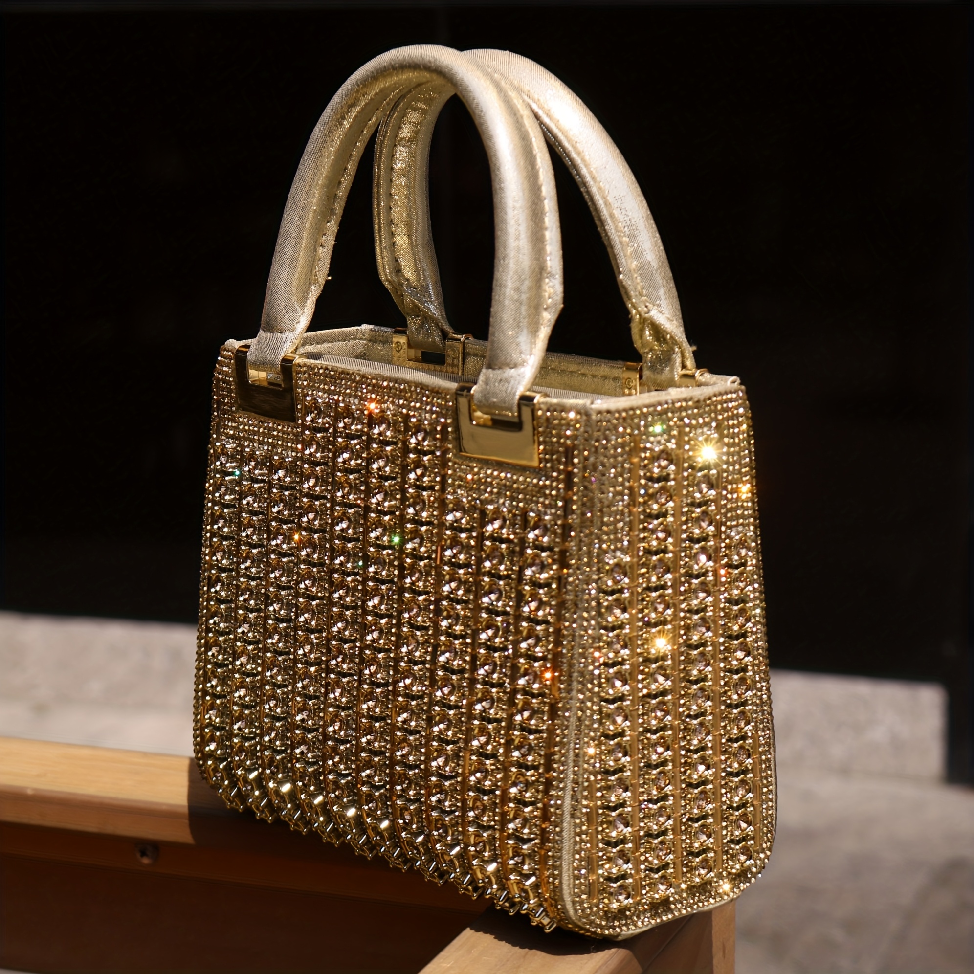 goldene luxus hand set kleine quadratische Temu Austria