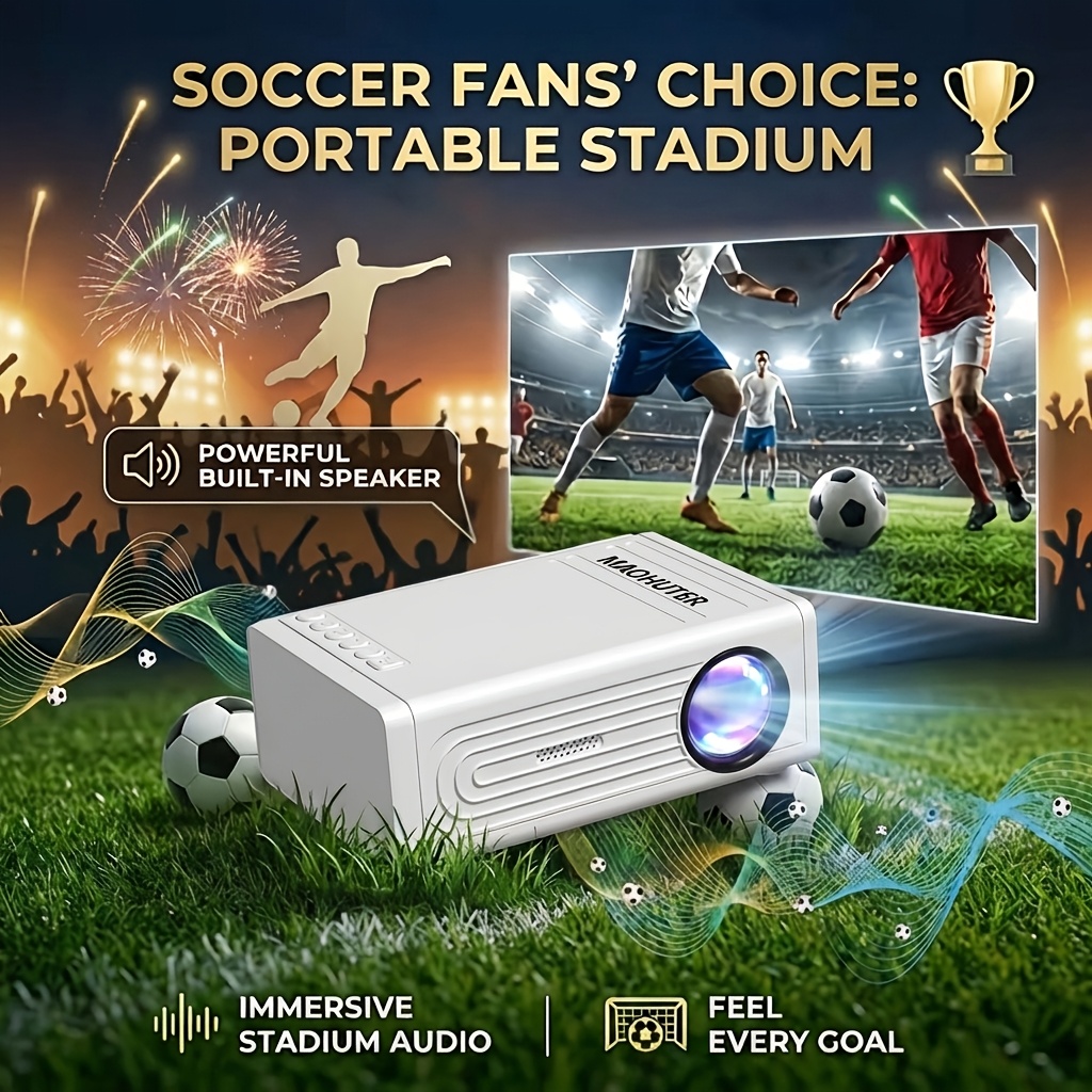 Portable Video Projector for Home Theater & Outdoor Use