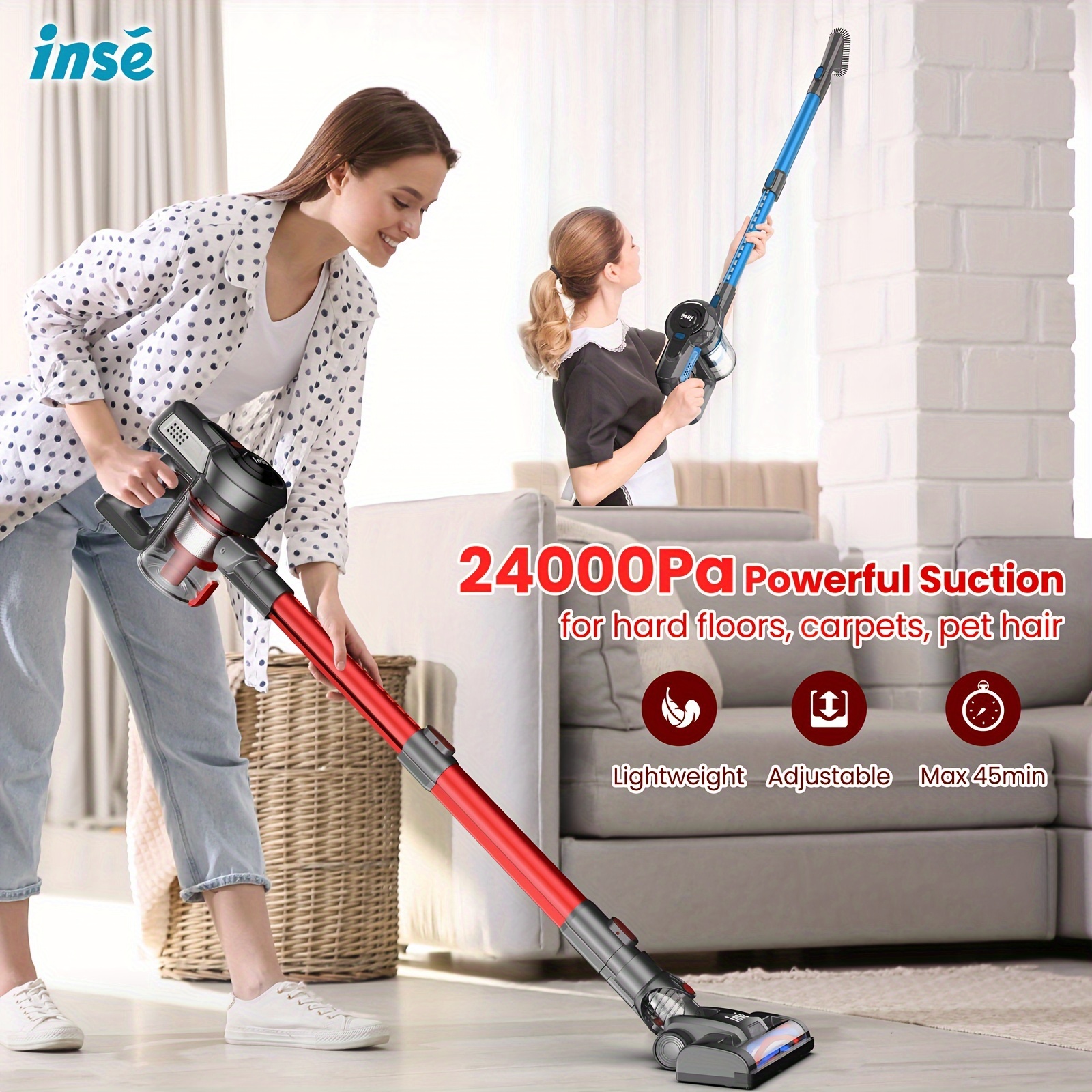 

Cordless N650, 6-in-1 , 2200mah Battery Up To 45 Mins , For Carpet Pet