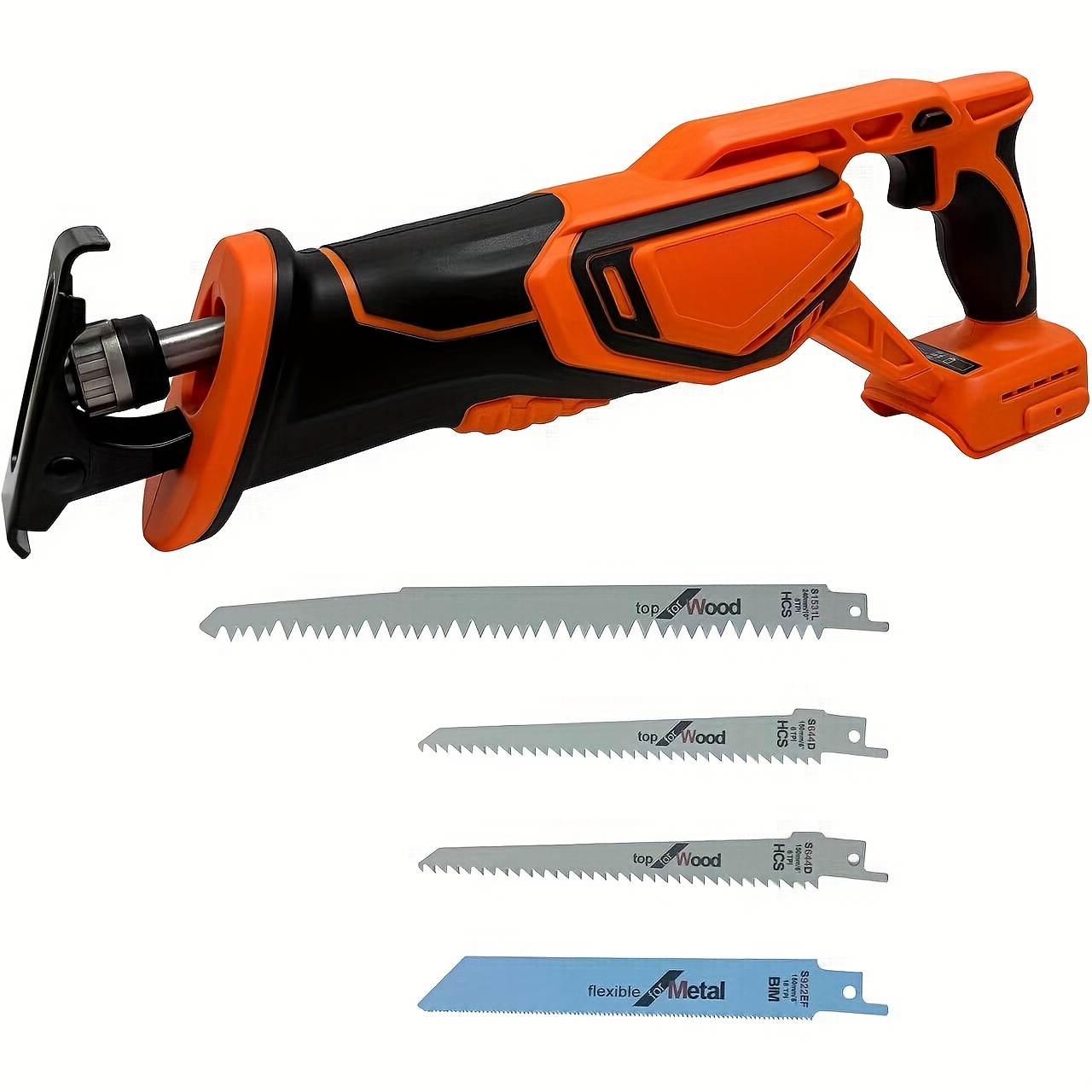 TEMU Professional Battery-powered Saw, Wireless Dual Saw Compatible With 20v , Perfect For Cutting Wood/steel Materials, 22mm Blade Length, Includes