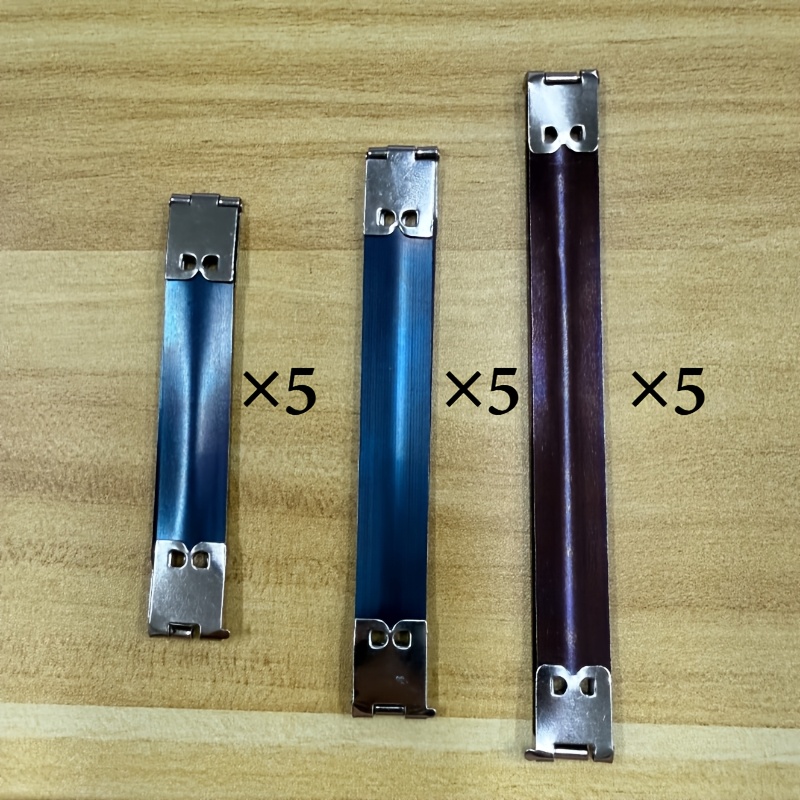 TEMU 15 piezas ( 3 tamaños) cierres de de flexible interno de metal para monederos y bolsos, clips de y bisagras, para manualidades de carteras,