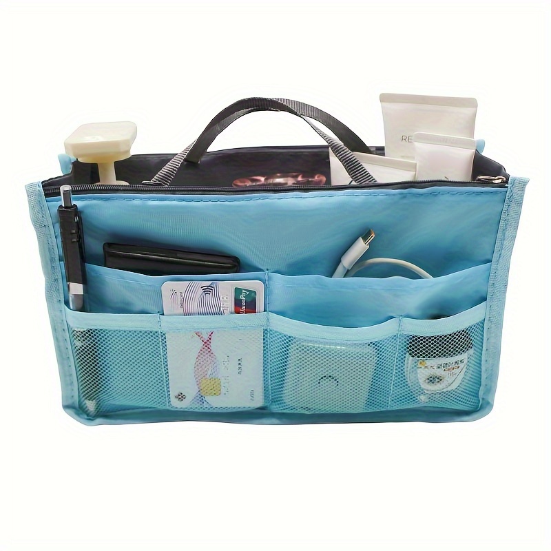 

Travel Organizer Bag - , Zippered Toiletry & Makeup Storage With Cable Cord Management, In Multiple Colors