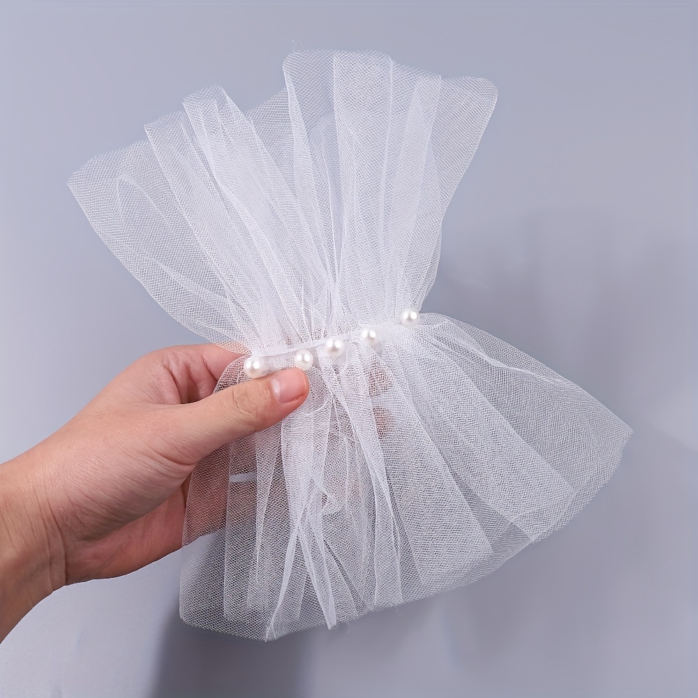 TEMU Chic Mesh Nail Art Sleeve - Lightweight Lace Design For Manicure Photos, 7.09x4.72in