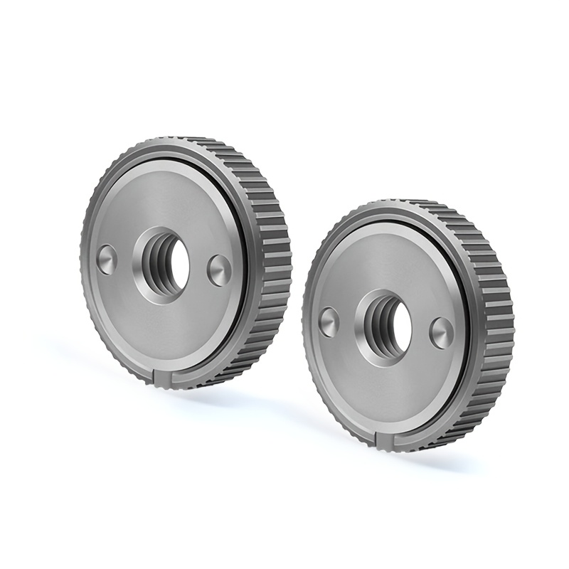 TEMU 2pcs M14 Self-locking Pressure Plate, M14 Angle Grinder Locking Nut, Locking Plate For M14 , Quick Clamping Quick Release Nut Clamp And Device,