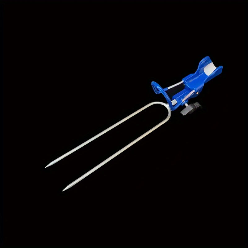 Image of 1pc Stainless Steel Rod Holder, Rod Stand For Bank Fishing, Adjustable Rod Rest