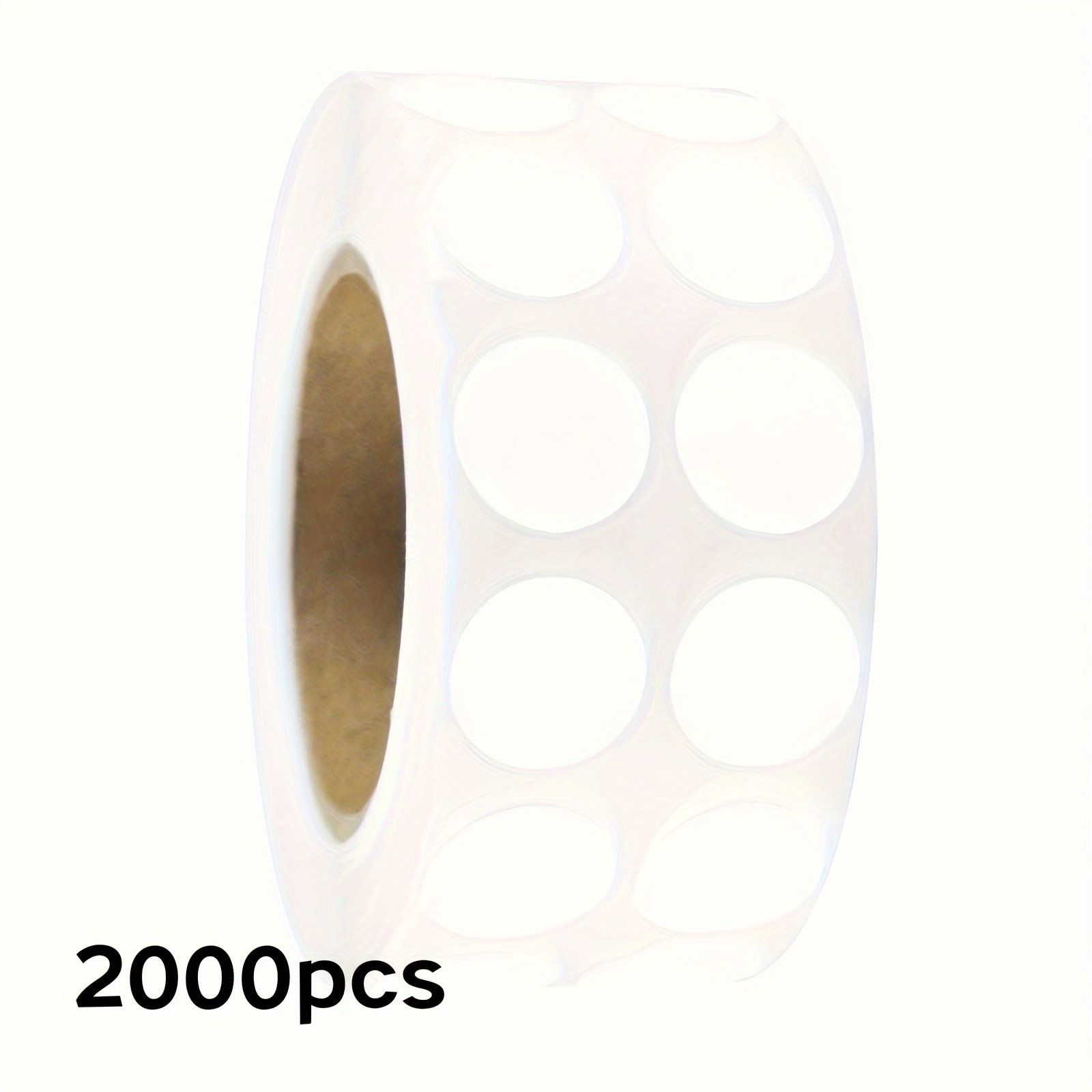 Image of 2000pcs White Dot Stickers, 0.4 Inch Double Row, Color-coded Labels, Used For Document Organization, Highlighting , And Office Management