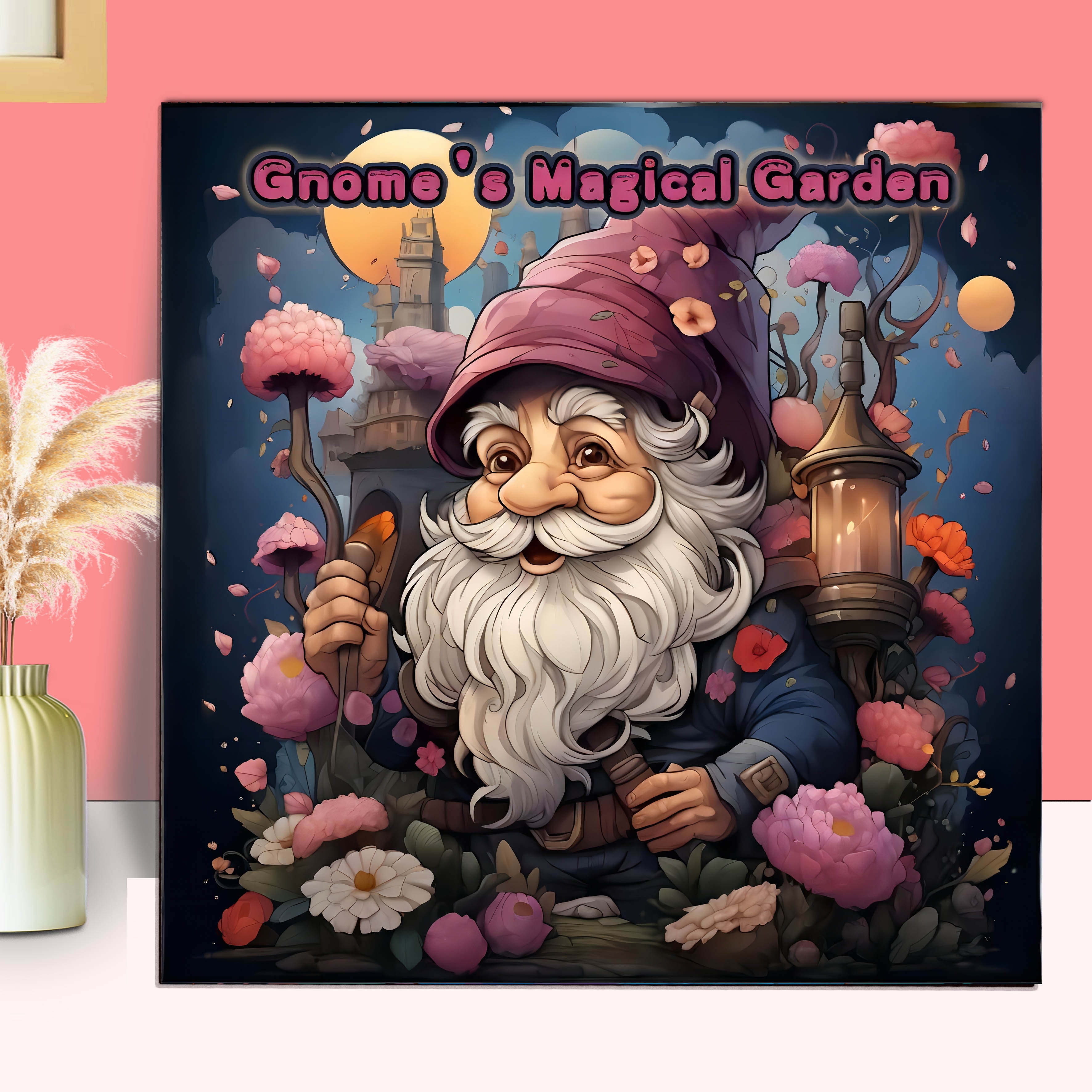 

1pc, Adult Coloring Book With The Theme Of Gnomes' , Suitable For Christmas, Halloween