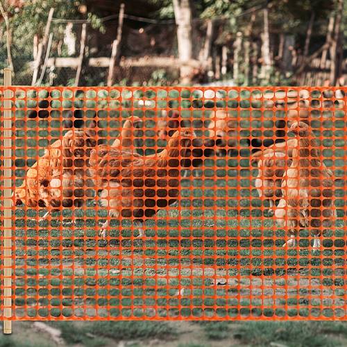 4x50ft reusable durable plastic garden fence animal barrier netting easy assembly pet safe chicken rabbit proof mesh with white black for pool safety outdoor lawn yard use poolside safety fence containment