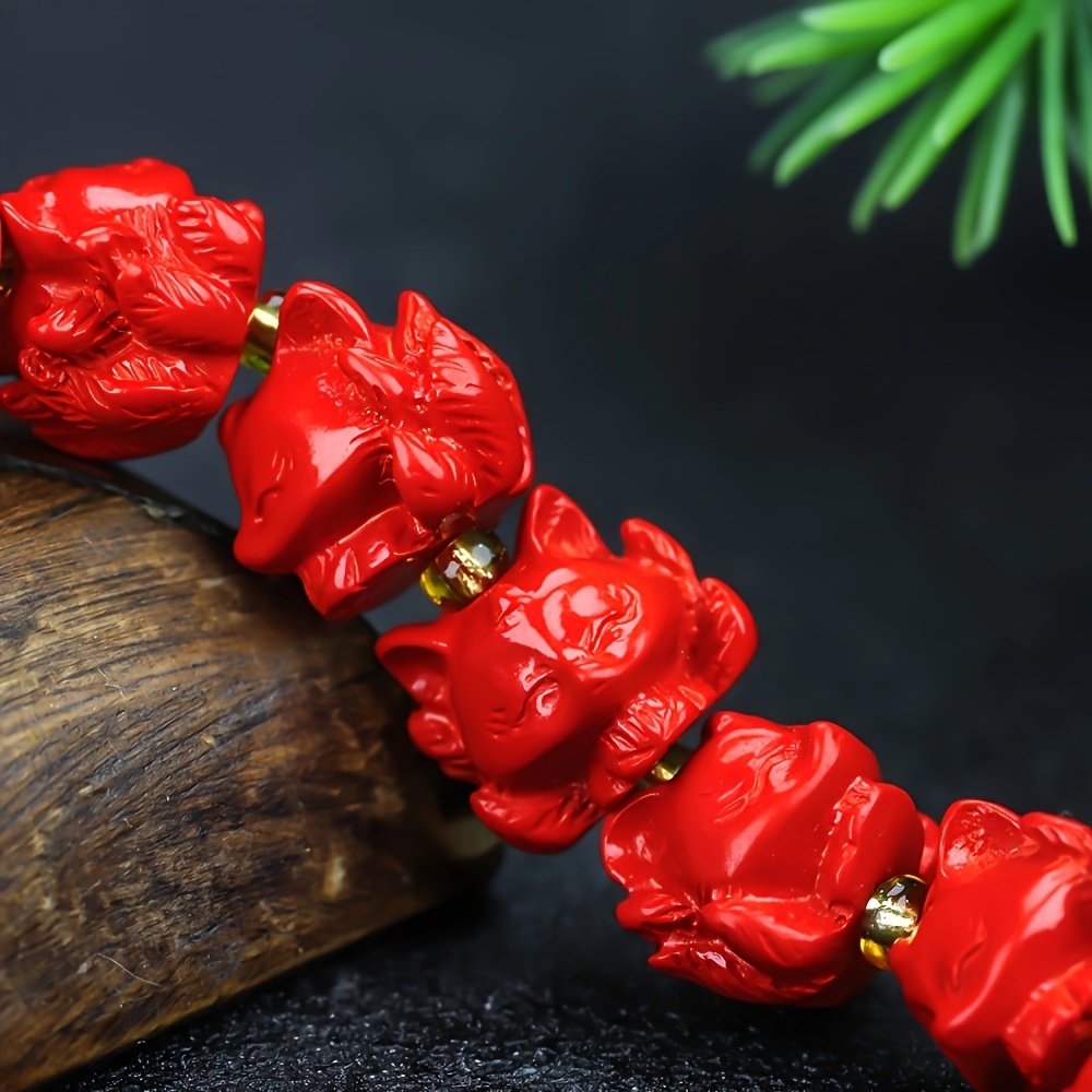 ジクエクサイト ト シンナバール 九尾の狐 ブレスレット ファッション