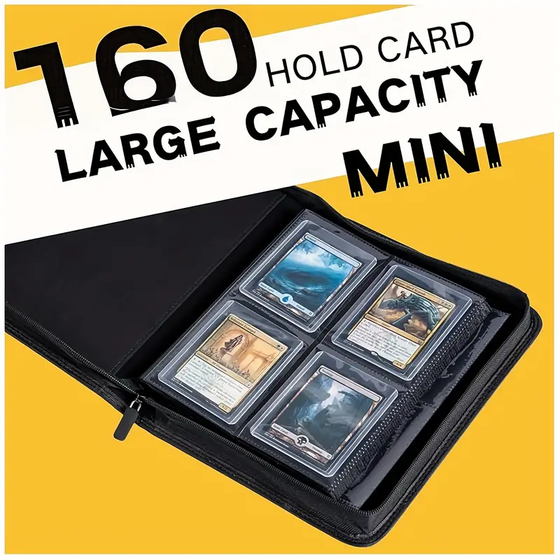 4pcs mini binder capacity 160pcs 3 x 4 card holders sleeve - Temu 4pcs mini binder capacity 160pcs 3 x 4 card holders sleeve - Temu