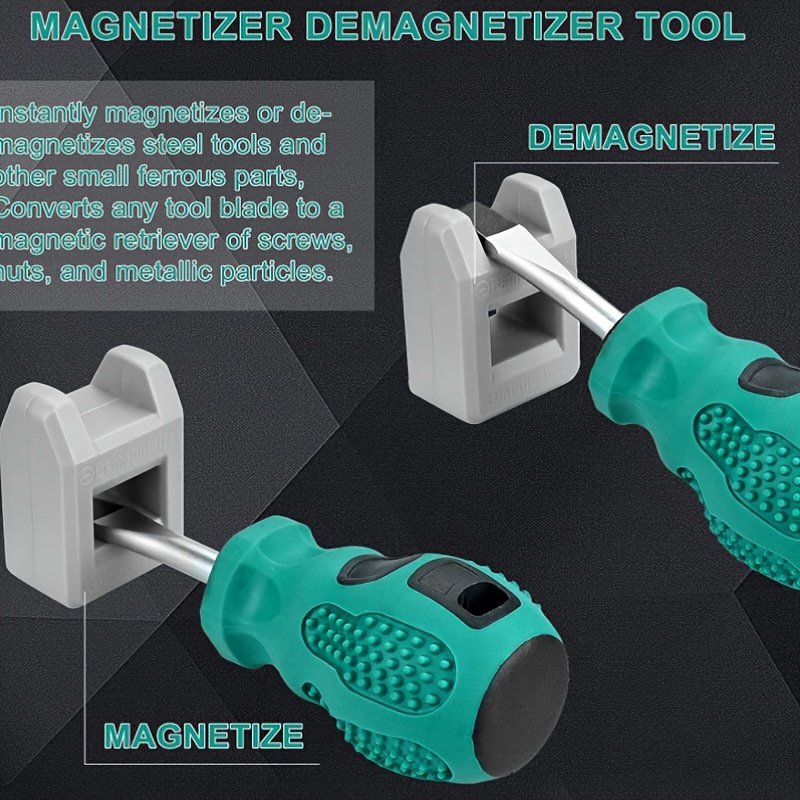 Juego de 12 Destornilladores con Puntas Cruzadas y Planas - Herramientas Duraderas de Metal y Plástico, Mangos en Color Verde Azulado, Estuche Portátil Incluido - Ideal para Proyectos DIY y Mantenimiento del Hogar, Juego de Destornilladores de Precisión