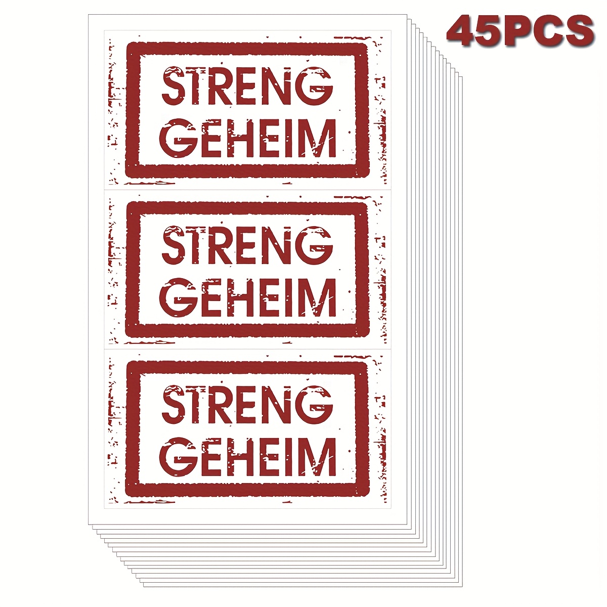 E-shop 45 Stück "" Aufkleber, geeignet für Partybeutel, Geschenktüten, Souvenirbeutel, Geburtstagstüten, Detektivpartys usw. 3.54X1.97 Zoll