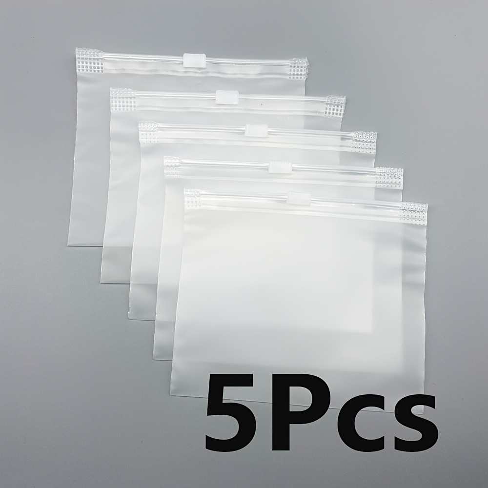 Reusable Jewelry Storage Bags, Frosted Zipper Pouches
