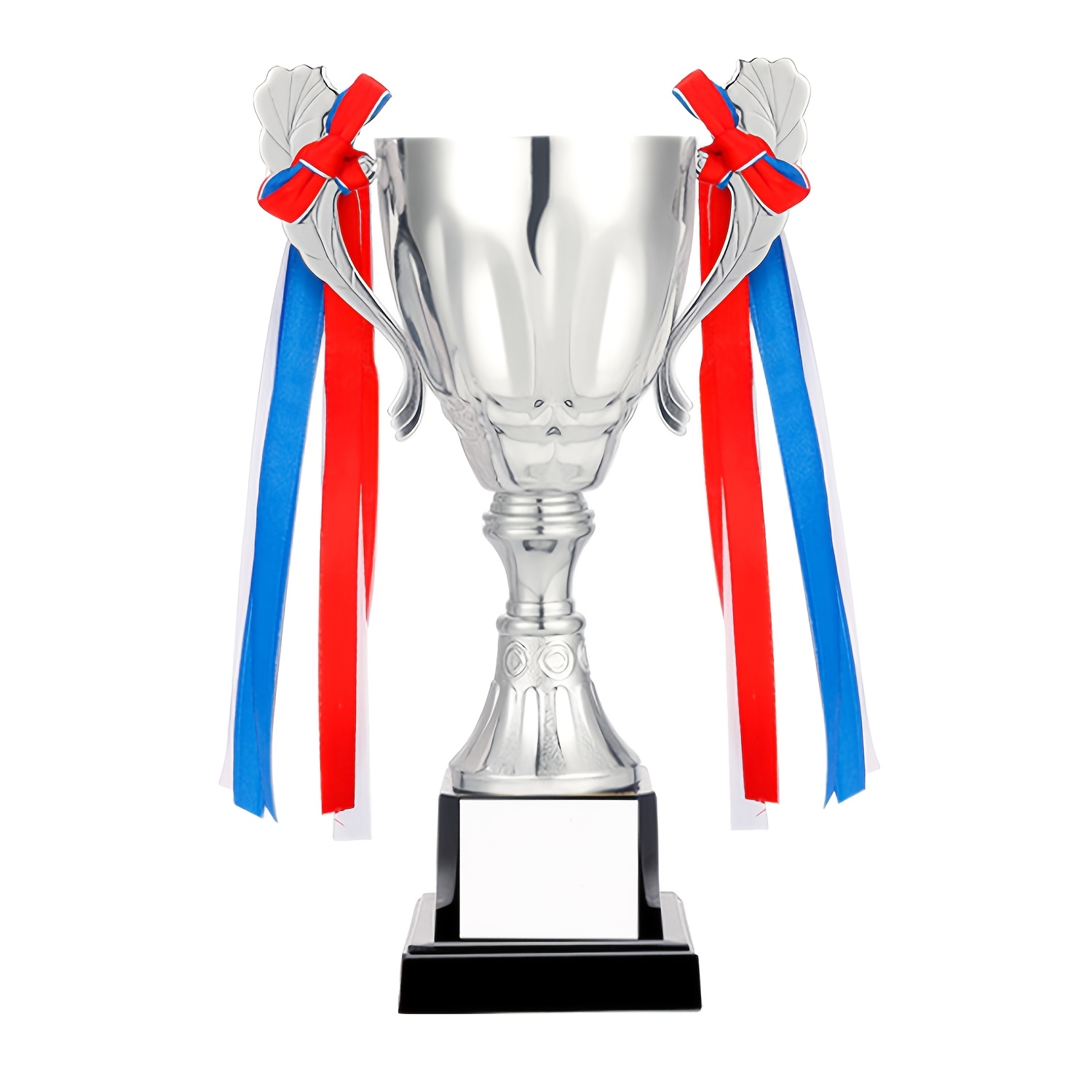 TEMU 1 Personalized Custom Metal Football/basketball/feather Ball Trophy, Golden/silvery/copper-colored Trophy, Alloy And Abs Material, Competition