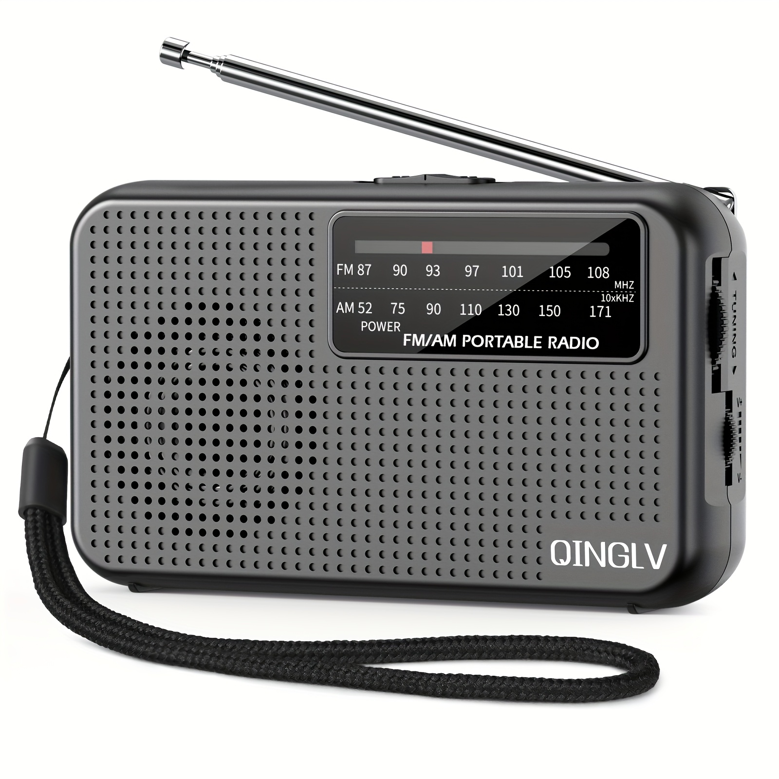 1pc portable am fm transistor radio with loud speaker headphone jack 2 aa battery operated emergency ready pocket radio for indoor outdoor use   for   during the holidays