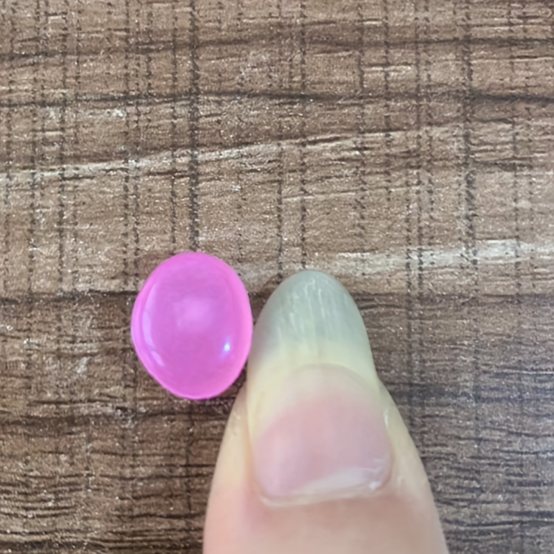 100pcs/500pcs Outdoor Glowing Miniature Pebbles, Garden Pots Mini Garden Accessories, Yard Decor, Yard Essentials, Wedding Party Decor, Festival Supplies, Garden Aquarium Glow Stones! (0.8*1cm) - Made of Resin