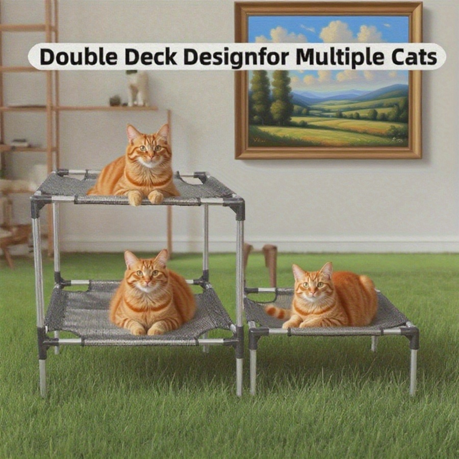 TEMU Ventilated And Cool Pet Bed - Durable & Easy To Clean, Perfect For Cats And Dogs To Stand - Ideal Summer Sleeping Solution