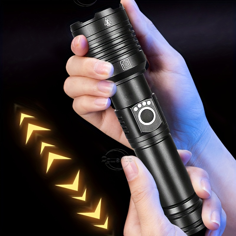 WholeFire Torcia LED XHP70.2 Potente Professionale 20000 Lumens