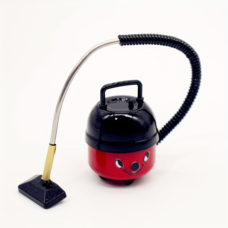 Image of 1:12 Miniature Metal Vacuum Cleaner - Realistic Household Cleaning Model, Dollhouse Tiny Scene Prop, Pocket-sized Decor Accessory, Collector-grade Vintage Appliance Display