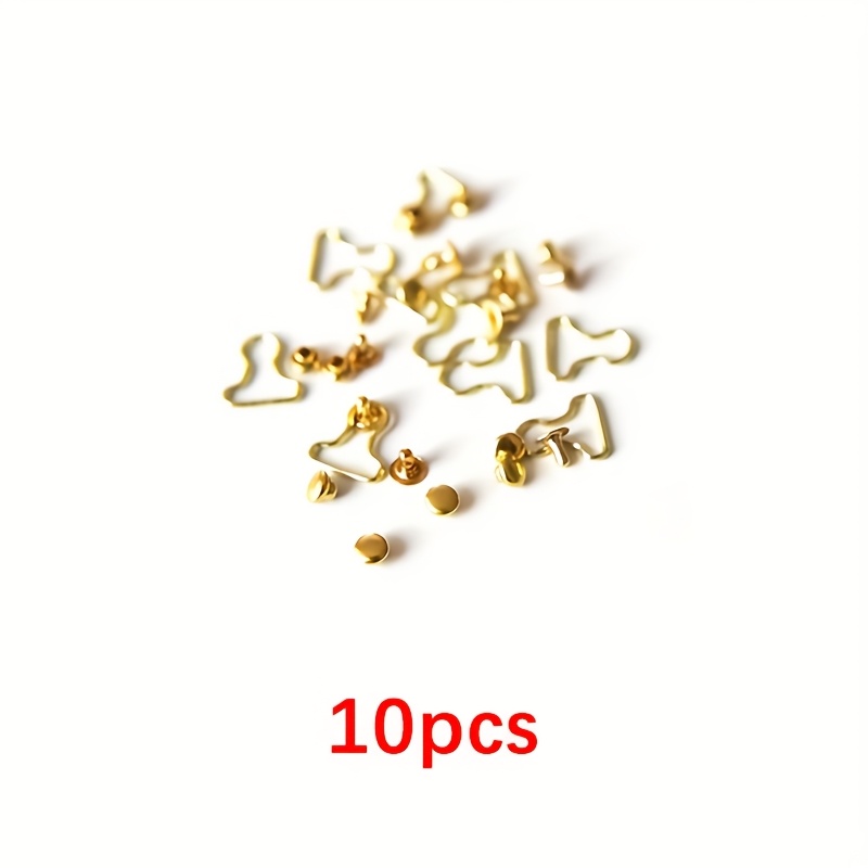 TEMU 10 piezas de mini hebillas para overol, adiciones de herrajes para hebillas de correa - Perfectas para manualidades de decoración de tela cosida
