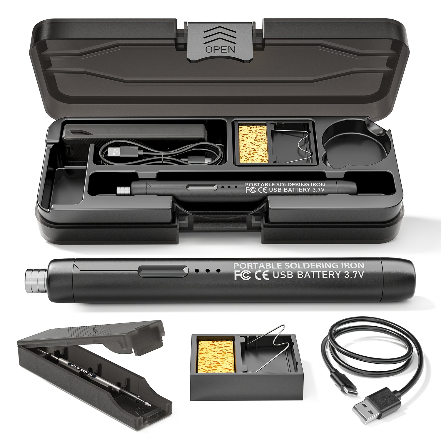 TAYIMO Cordless Thread Burner – Handheld Portable Soldering Tool For DIY Crafts & Beadwork (Battery Not Included)