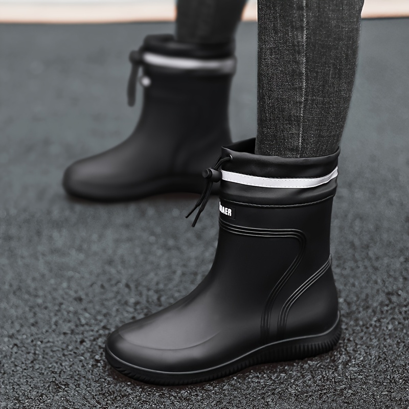 Bottes De Pluie Courtes Pour Femme - En Caoutchouc Imperméable, Semelle Antidérapante, Légères, Pour Jardinage, Trekking, Pêche