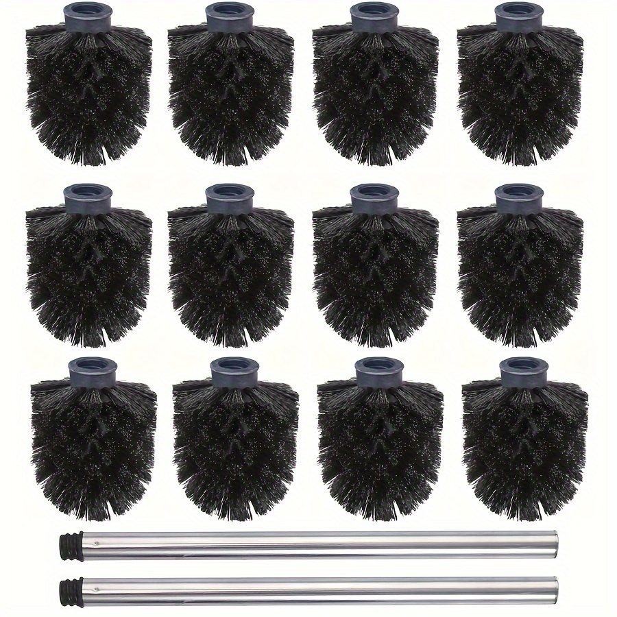 2/5/14pcs Plastic Stainless Steel Toilet Brush Combination Set, Detachable Brush Head, Toilet Cleaning Brush, Toilet Cleaning Brush, Daily Necessities