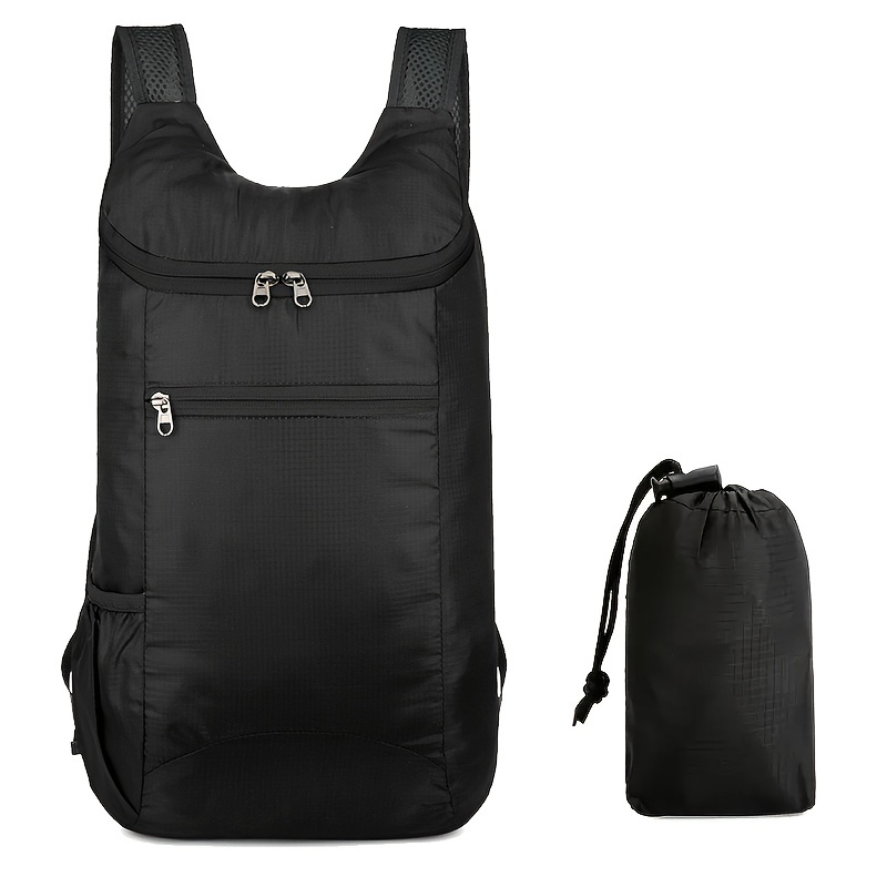 

1pc Folding Travel Backpack, , Zip , - , For & -